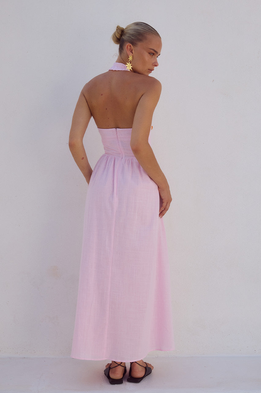 LOCKLEA MIDI DRESS - PINK - LOCKLEADRESSPINK_4