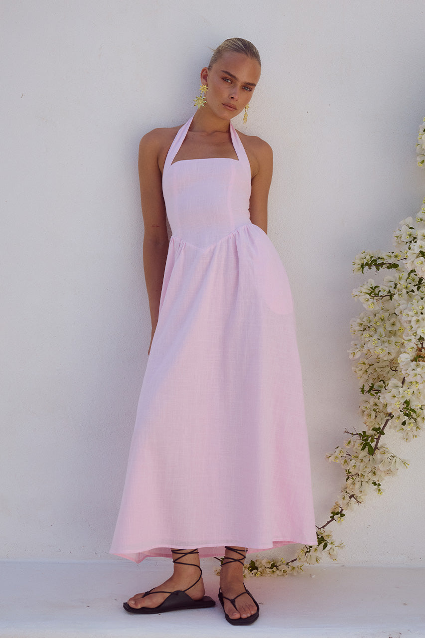 LOCKLEA MIDI DRESS - PINK - LOCKLEADRESSPINK_5