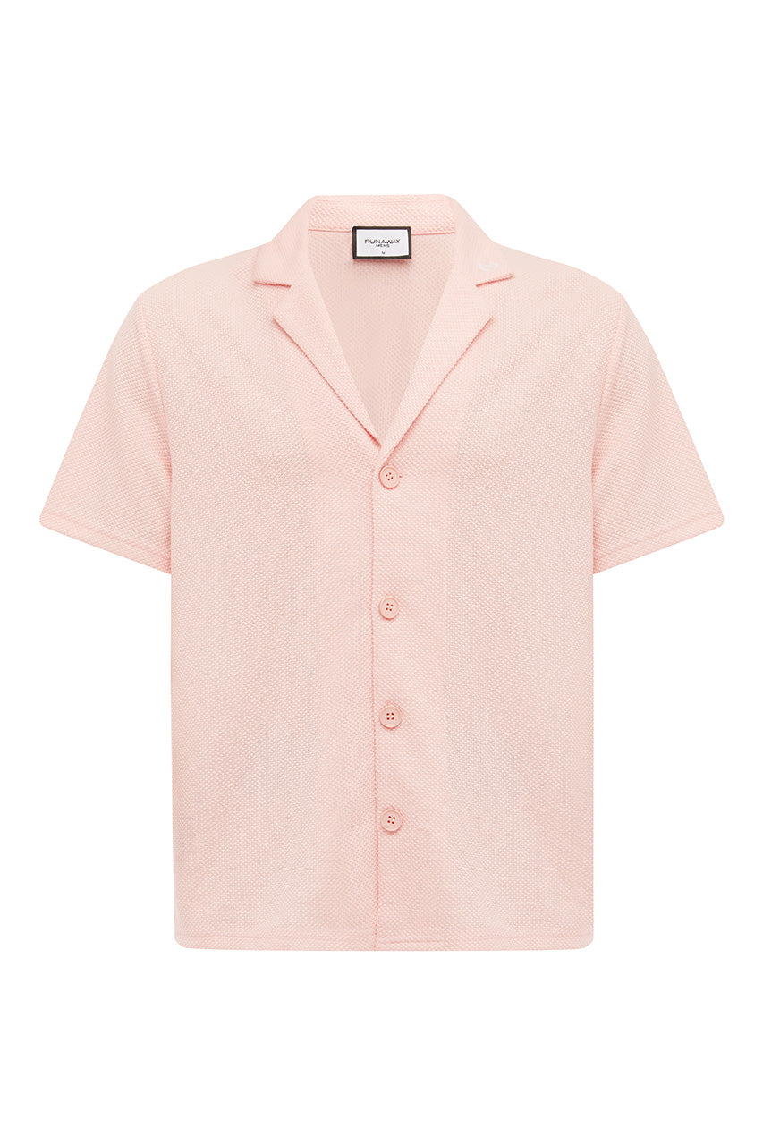 LOGAN SHORT SLEEVE SHIRT - PINK - LOGANSHORTSLEEVESHIRT-PINK