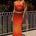 LOTUS LOW WAIST MAXI SKIRT - BLAZE OMBRE