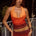 LOTUS COWL HALTER TOP - BLAZE OMBRE