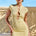 LUANI MANDARIN COLLAR MINI DRESS - LEMON