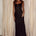 LUCIE STRAPPY TIE FRONT MAXI DRESS - BLACK