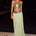 LUISA SEQUIN WAISTBAND MAXI SKIRT - FERN