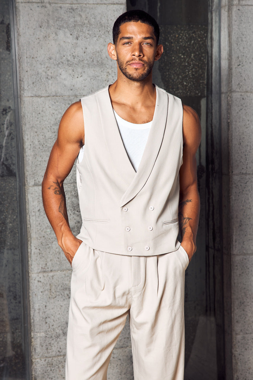 LUKA DOUBLE BREASTED VEST - SAND - LUKA_DOUBLE_BREASTED_VEST_-_SAND-2