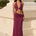 LUMIA HALTER MAXI DRESS - PLUM