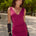 LUMIA RUCHED MINI DRESS - BERRY