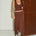 LUNE HANDKERCHIEF MIDI SKIRT - CHOCOLATE