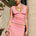 LUNE V-NECK TOP - PEACH