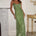 LYSSA COWL CROSS BACK MAXI DRESS - PALM