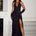MABELLA HALTER MAXI DRESS - BLACK