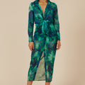 Calista Shirt Dress - Green