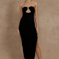 LUNA MIDI DRESS - BLACK