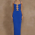 NORMANI MIDI DRESS - ROYAL