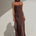 MADELEINE STRAPLESS MAXI DRESS - BITTER CHOCOLATE