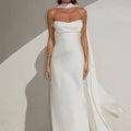 MADELEINE STRAPLESS MAXI DRESS - PEARL