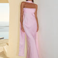 MADELEINE STRAPLESS MAXI DRESS - PETAL