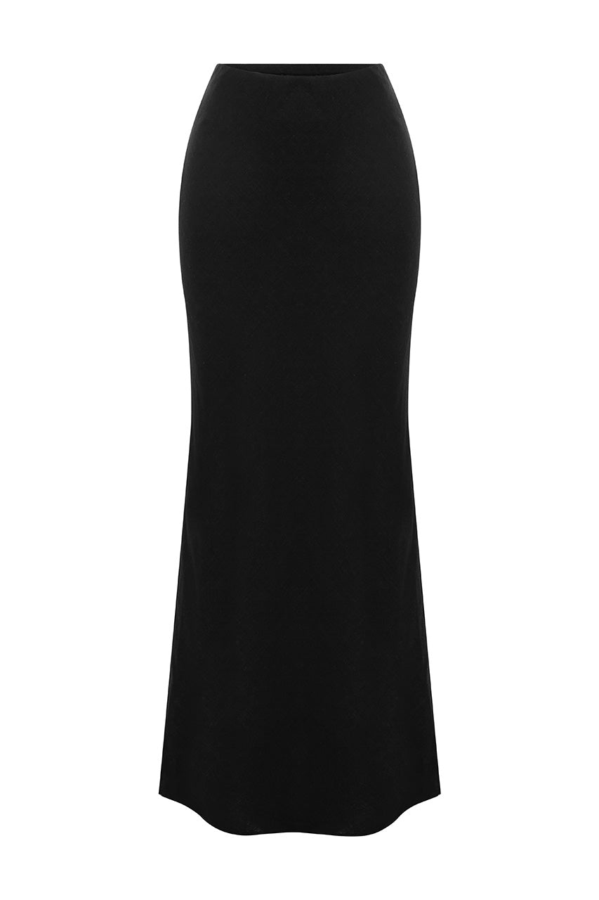 MADELENA MAXI SKIRT - BLACK - MADELENAMAXISKIRTBLACK