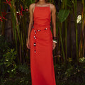 MADELENA MIDI DRESS - ORANGE