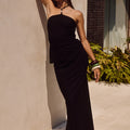 MADELENA MAXI SKIRT - BLACK