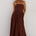 MAEVE STRAPLESS SIDE TIE MAXI DRESS - CHOCOLATE