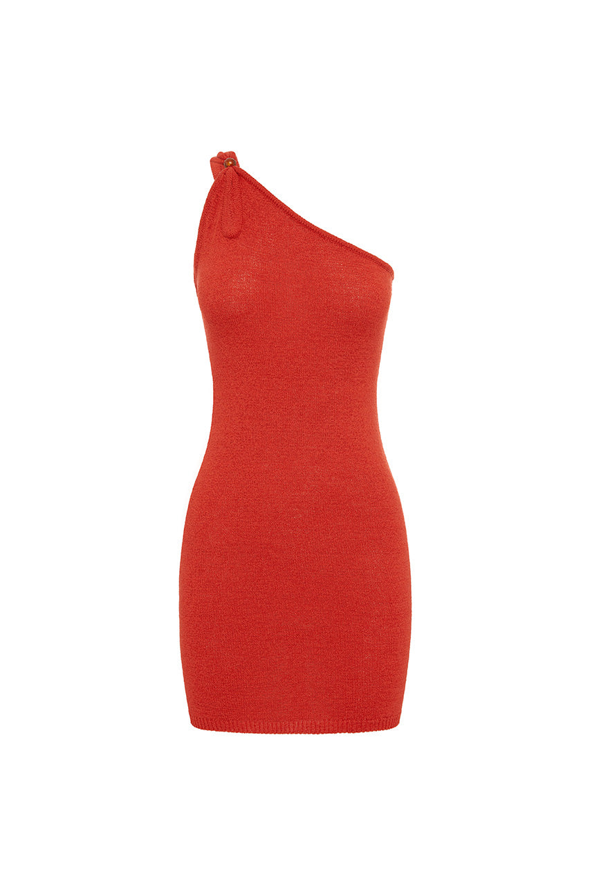 MAGGIE MINI DRESS - RED - MAGGIEMINIDRESS