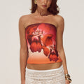 MAHINA BUSTIER - RUBY FLOWER