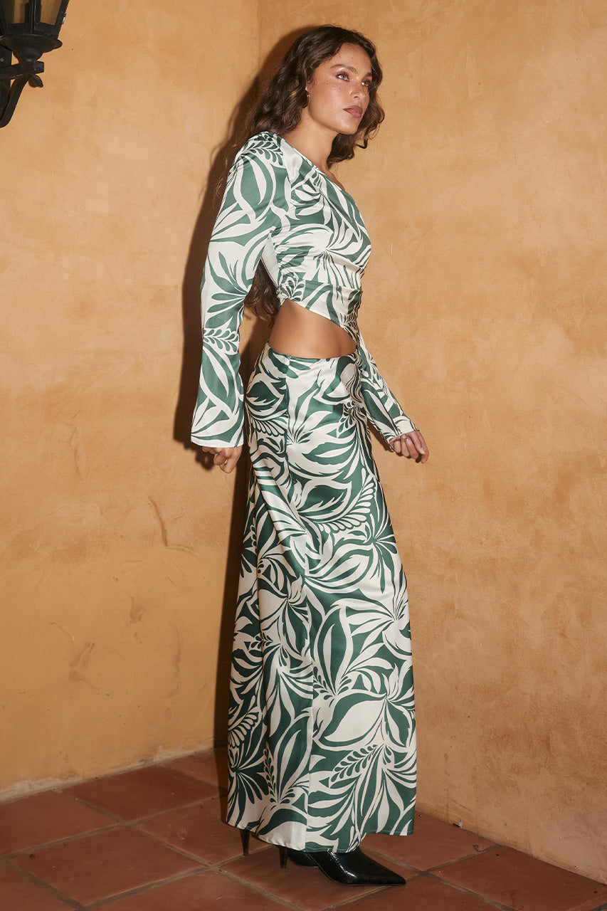 MAJA LOW WAIST MAXI SKIRT - NIKKI KHAKI - MAJAONESHOULDERLONGSLEEVETOPxMAJALOWWAISTMAXISKIRT-NIKKIKHAKI_-04