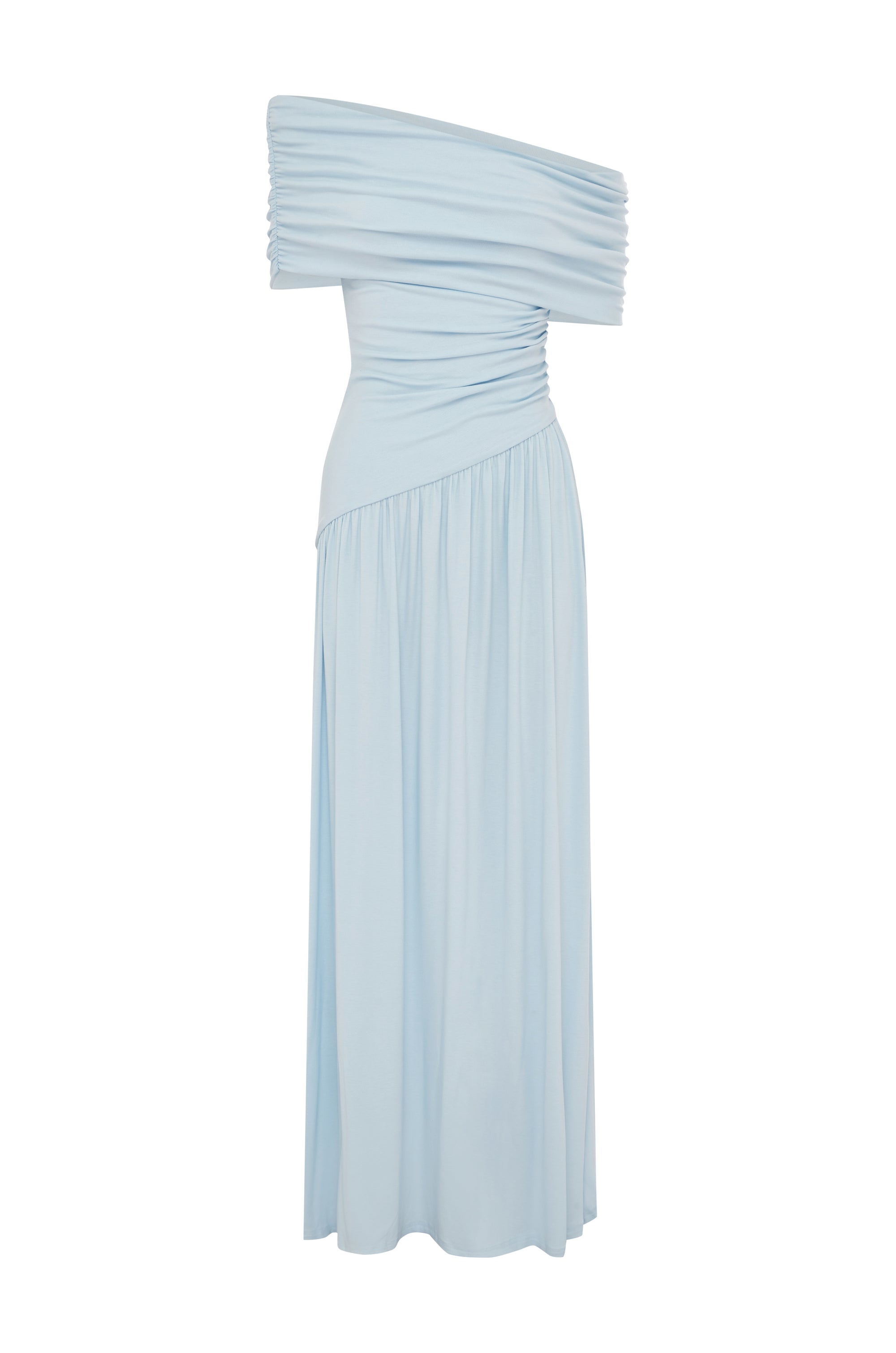MALANI ONE SHOULDER MAXI DRESS - BLUE - MALANIONESHOULDERMAXIDRESS-BLUE