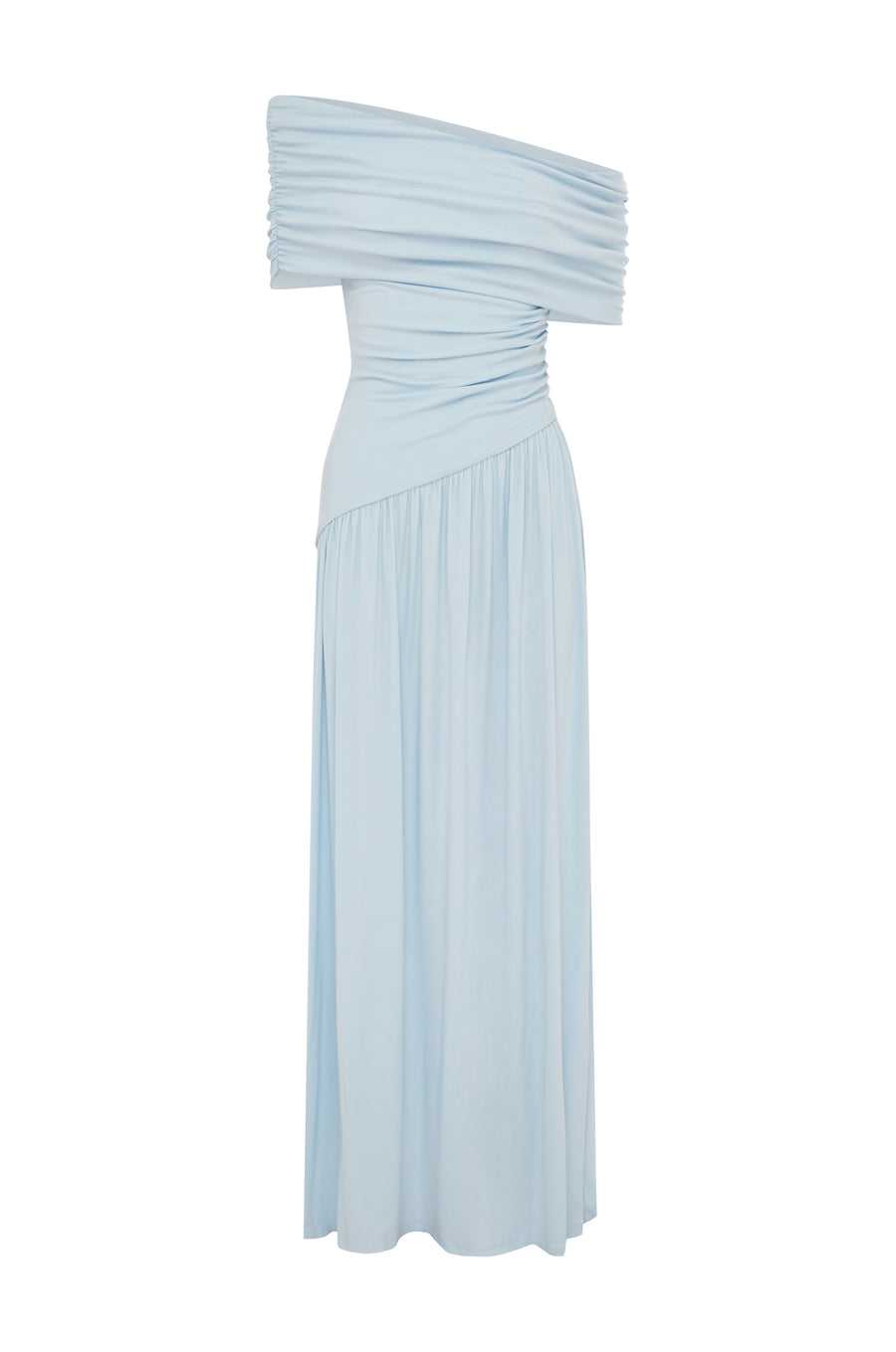 MALANI ONE SHOULDER MAXI DRESS - BLUE - MALANIONESHOULDERMAXIDRESS-BLUE