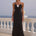 MALIKA MAXI DRESS - BLACK POLKA