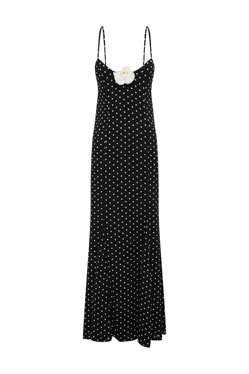 MALIKA MAXI DRESS - BLACK POLKA - MALIKAMAXIDRESSBLACKPOLKA_7