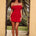 MANALLA MINI DRESS - CHERRY