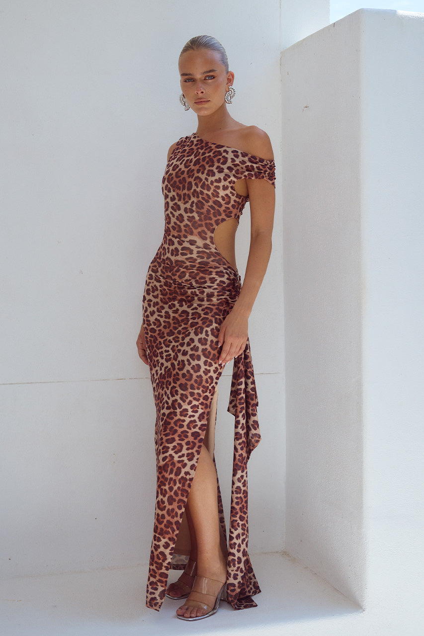 MARA MAXI DRESS - LEOPARD PRINT - MARAMAXIDRESSLEOPARDPRINT_1