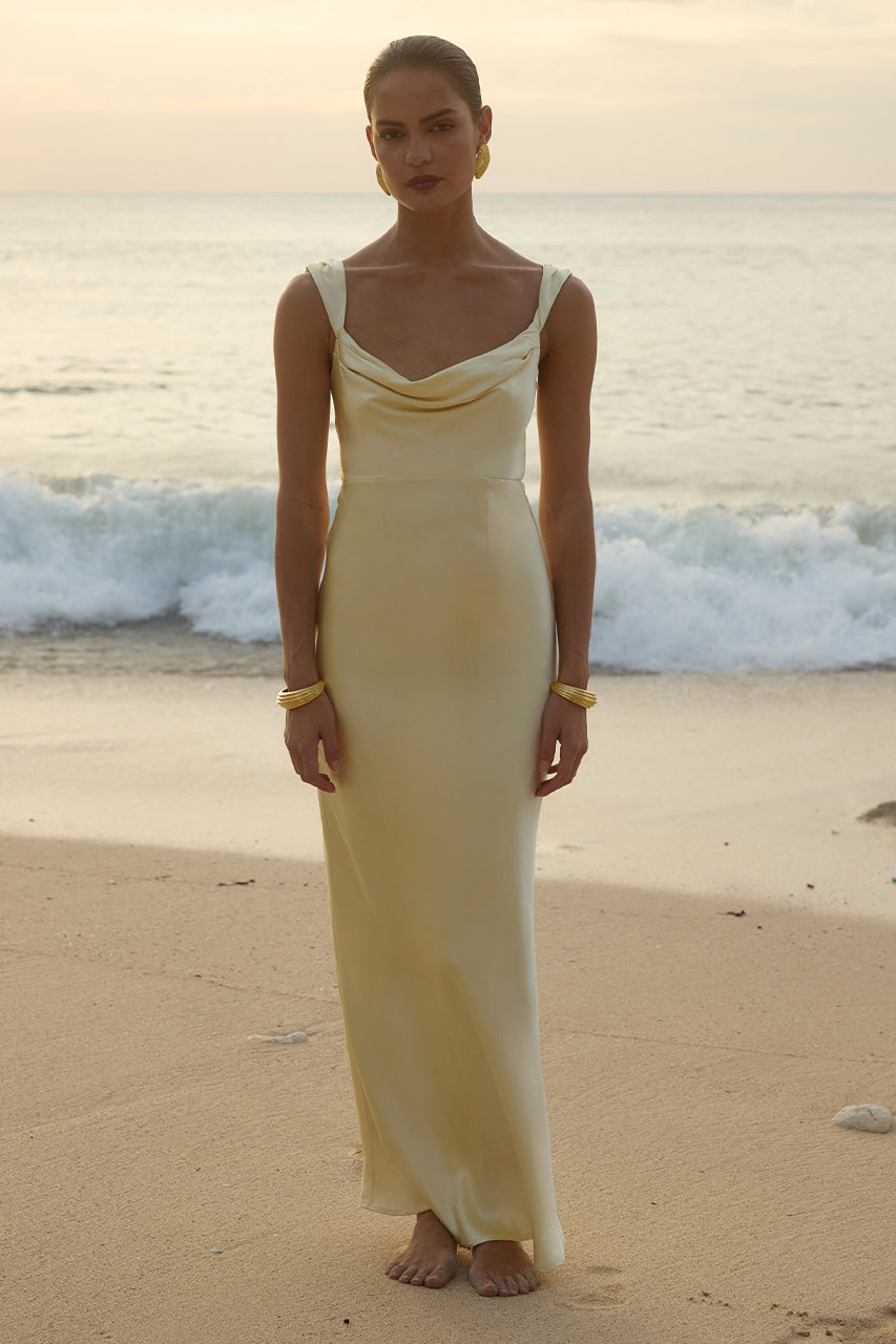 MARGOT MAXI DRESS - LEMON XXL - MARGOT-MAXI-DRESS---LEMON