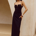 MARIANNA MIDI DRESS - BLACK
