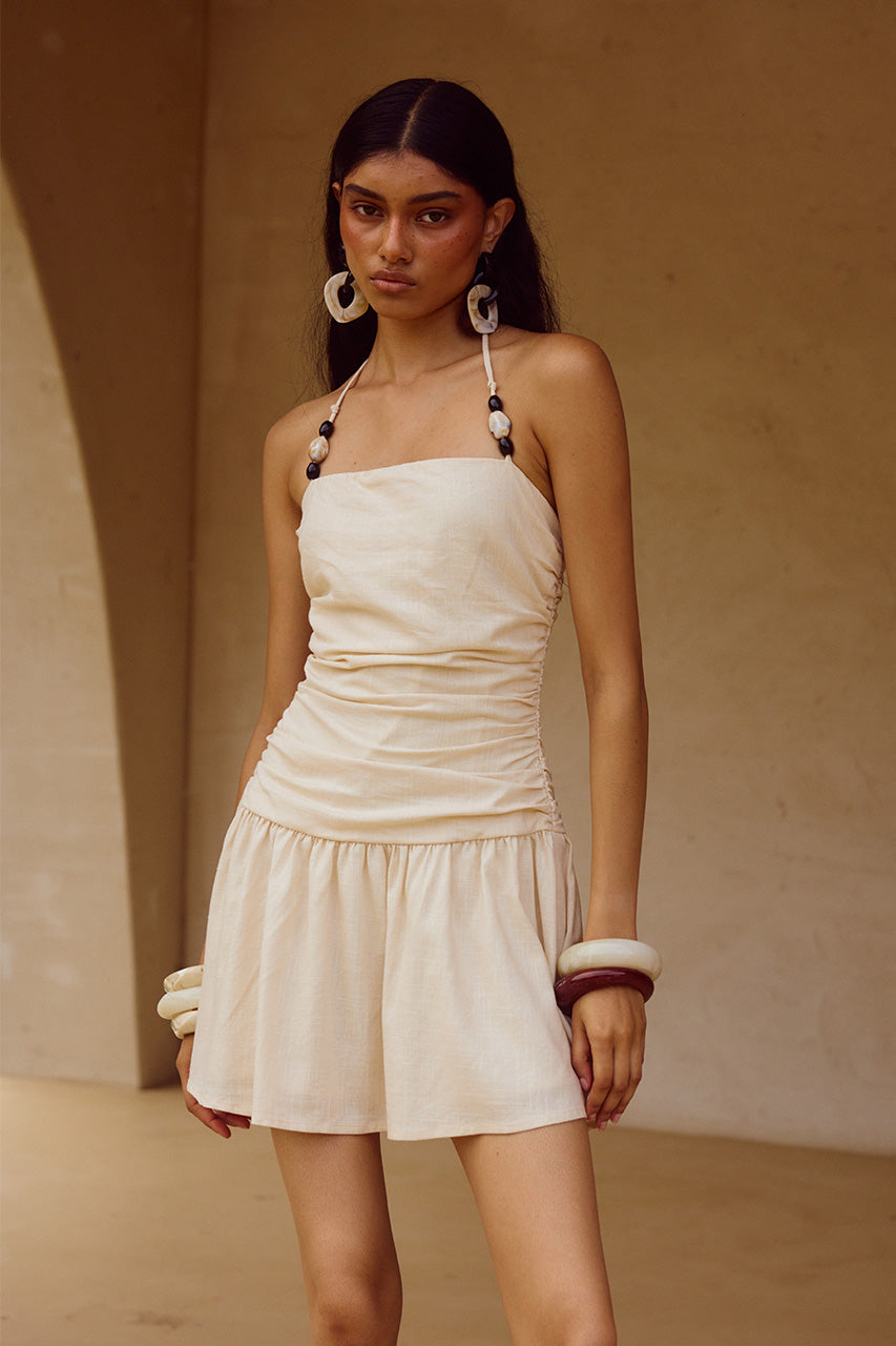 MARIANNA MINI DRESS - CREAM XXL - MARIANNAMINIDRESSCREAM_2