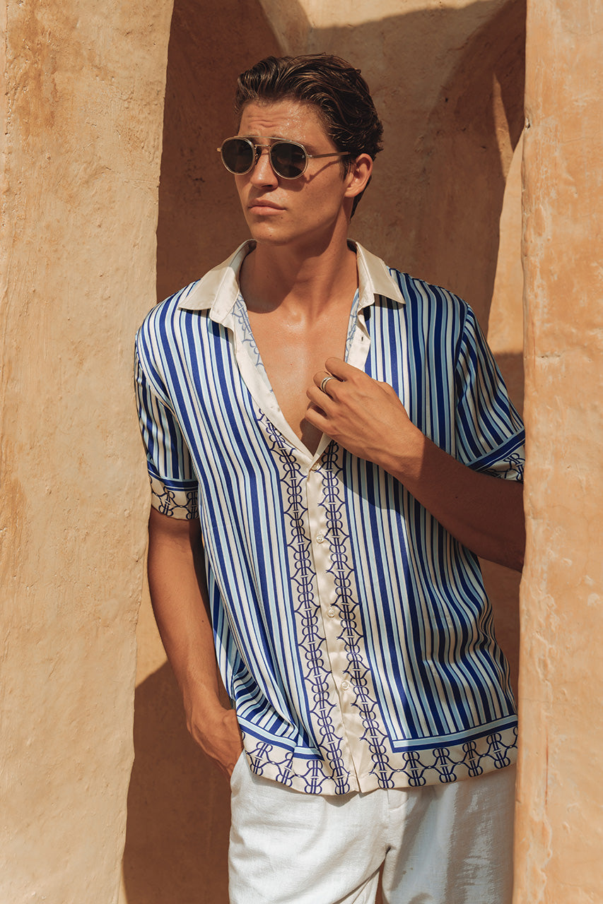 MARIUS SHIRT - WHITE/BLUE - MARIUSSHIRTWHITEBLUE