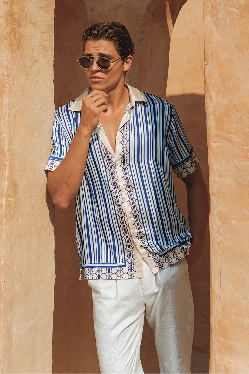 MARIUS SHIRT - WHITE/BLUE - MARIUSSHIRTWHITEBLUE_1