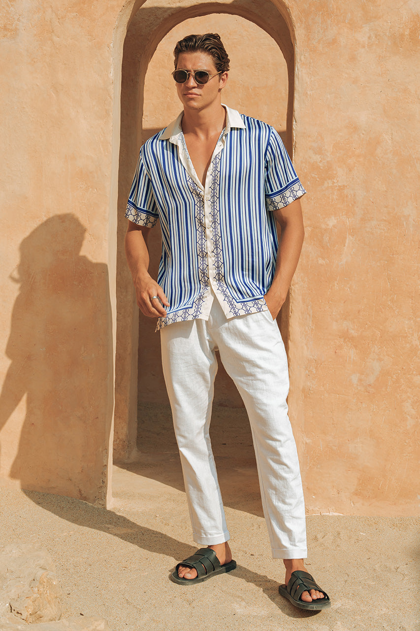 MARIUS SHIRT - WHITE/BLUE - MARIUSSHIRTWHITEBLUE_3