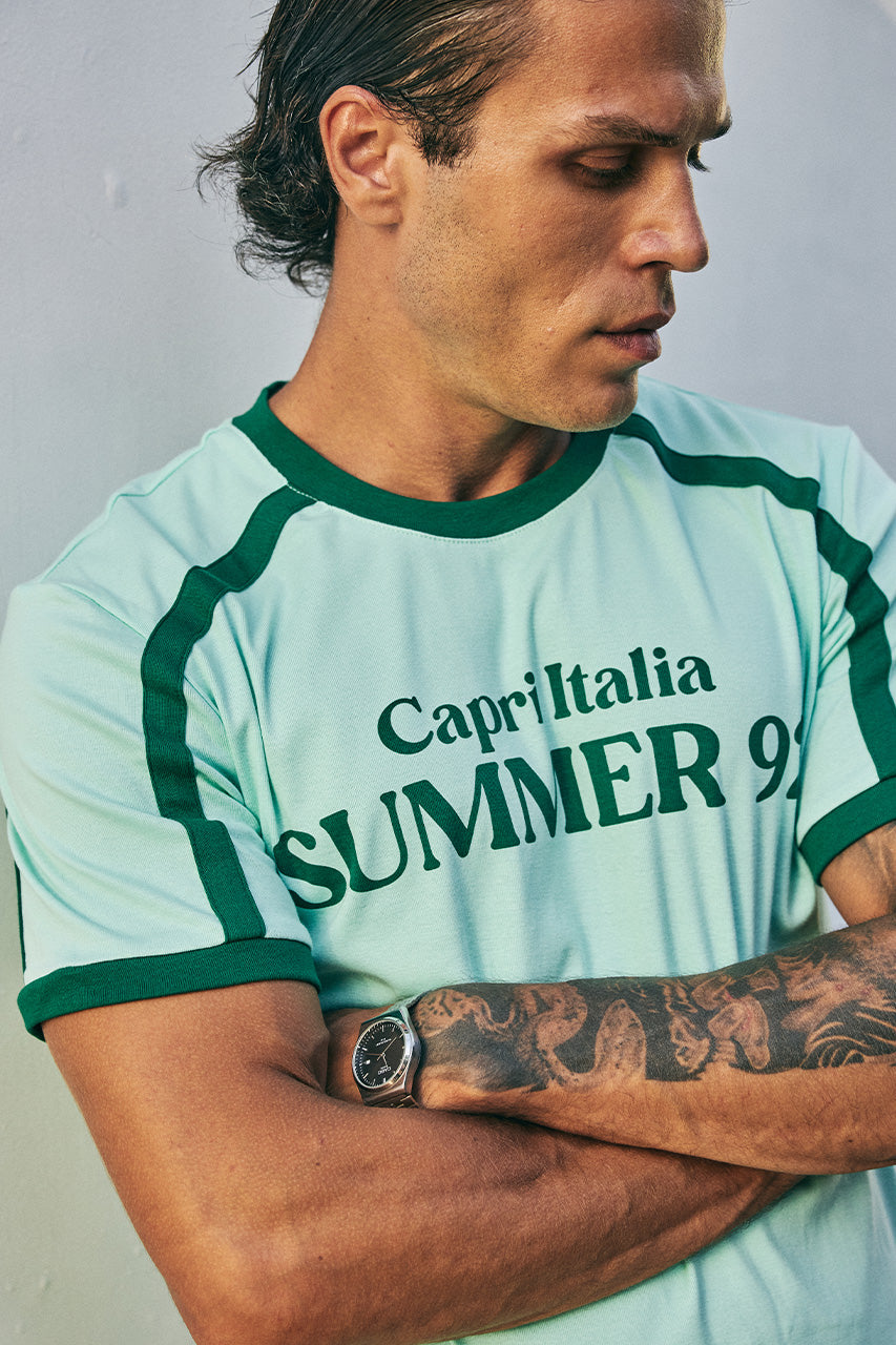 MARK SHORT SLEEVE T-SHIRT - MINT/FOREST - MARKSHORTSLEEVET-SHIRT-MINTFOREST-1