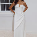 MARTHA STRAPLESS MAXI DRESS - WHITE