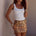 MARTINI SEQUIN MINI SKIRT - MAGNOLIA MANGO
