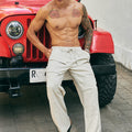 MARVEY WIDE LEG CARGO PANT - SAND