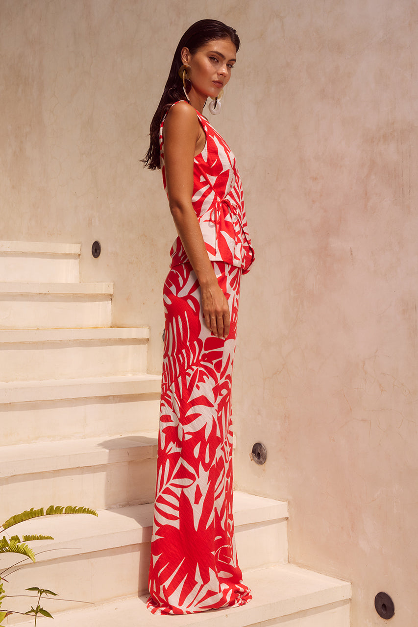 MATELO MAXI SKIRT - MATELO RED - MATELO-VEST-MATELO-RED-x-MATELO-MAXI-SKIRT-MATELO-RED-_3