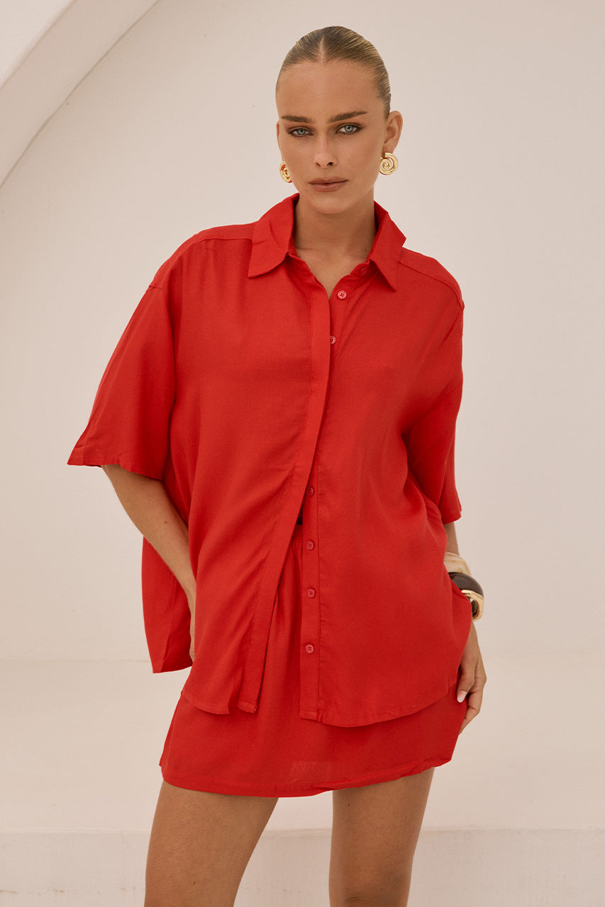 ADELYN SHIRT - RED XXL - MATELOSHIRTXMATELOSHORT-09