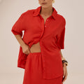 ADELYN MINI SKIRT - RED