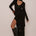 MATHILDE SLEEVED MAXI DRESS - BLACK