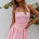 MATTIE HALTER MINI DRESS - PINK