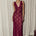 MAURA BACK CUTOUT LACE MAXI DRESS - WINE